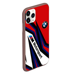 Чехол iPhone 11 Pro матовый БМВ МОТОСПОРТ BMW MOTOSPORT, цвет: 3D-коричневый — фото 2