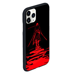 Чехол iPhone 11 Pro матовый One Piece Красный след, цвет: 3D-черный — фото 2