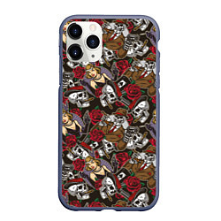 Чехол iPhone 11 Pro матовый Мафия Mafia, цвет: 3D-серый