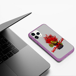 Чехол iPhone 11 Pro матовый Waaagh reference, цвет: 3D-фиолетовый — фото 2