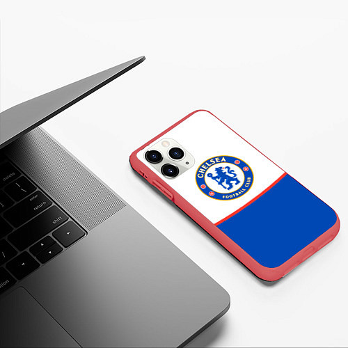 Чехол iPhone 11 Pro матовый Chelsea челси / 3D-Красный – фото 3