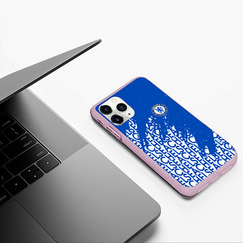 Чехол iPhone 11 Pro матовый Chelsea челси / 3D-Розовый – фото 3