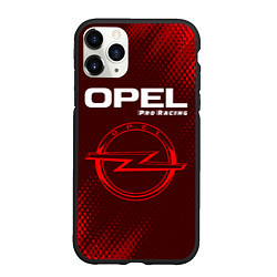 Чехол iPhone 11 Pro матовый OPEL Pro Racing - Абстракция, цвет: 3D-черный