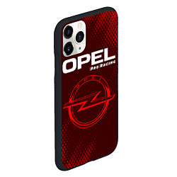 Чехол iPhone 11 Pro матовый OPEL Pro Racing - Абстракция, цвет: 3D-черный — фото 2