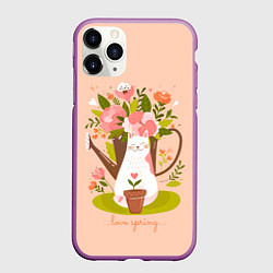 Чехол iPhone 11 Pro матовый Love spring