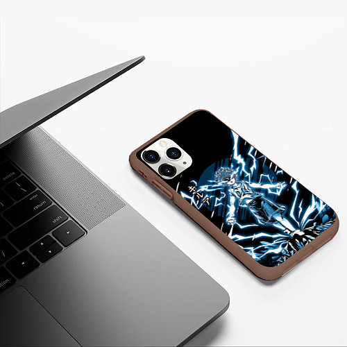 Чехол iPhone 11 Pro матовый КИЛУЯ HUNTER X HUNTER / 3D-Коричневый – фото 3