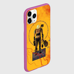 Чехол iPhone 11 Pro матовый Командо с гитарой, цвет: 3D-фиолетовый — фото 2