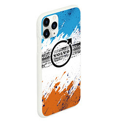 Чехол iPhone 11 Pro матовый След от покрышки VOLVO, цвет: 3D-белый — фото 2