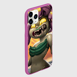 Чехол iPhone 11 Pro матовый Калла Мария Cuphead, цвет: 3D-фиолетовый — фото 2