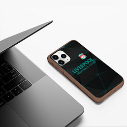 Чехол iPhone 11 Pro матовый LIVERPOOL ЛИВЕРПУЛЬ, цвет: 3D-коричневый — фото 2