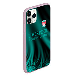 Чехол iPhone 11 Pro матовый Liverpool спорт, цвет: 3D-розовый — фото 2