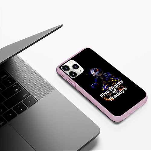 Чехол iPhone 11 Pro матовый Five Nights at Freddys: Security Breach воспитател / 3D-Розовый – фото 3