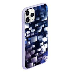 Чехол iPhone 11 Pro матовый Параллакс эффект, цвет: 3D-светло-сиреневый — фото 2