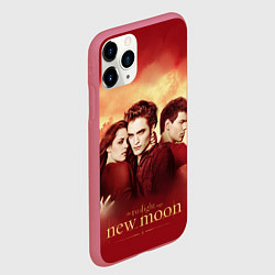 Чехол iPhone 11 Pro матовый Новая луна, цвет: 3D-малиновый — фото 2