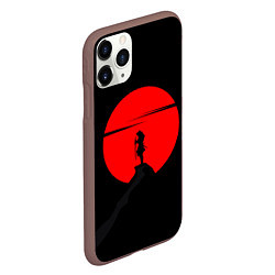 Чехол iPhone 11 Pro матовый SAMURAI RED MOON, цвет: 3D-коричневый — фото 2