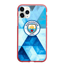 Чехол iPhone 11 Pro матовый Манчестер сити manchester city, цвет: 3D-красный