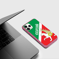Чехол iPhone 11 Pro матовый Я татарский Татарстан, цвет: 3D-малиновый — фото 2
