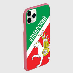Чехол iPhone 11 Pro матовый Я татарский Татарстан, цвет: 3D-малиновый — фото 2