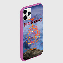 Чехол iPhone 11 Pro матовый Elden Ring, Logo, цвет: 3D-фиолетовый — фото 2