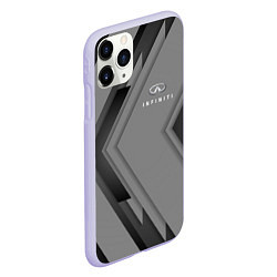 Чехол iPhone 11 Pro матовый Infinity Autosport, цвет: 3D-светло-сиреневый — фото 2