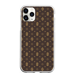 Чехол iPhone 11 Pro матовый Узор Monogramm Dope Ski Mask Camo Dope Street Mark, цвет: 3D-белый