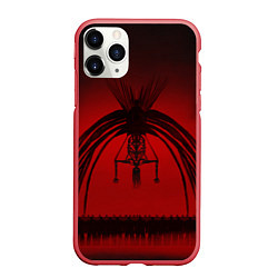 Чехол iPhone 11 Pro матовый Дрожь Земли The Rumbling, цвет: 3D-красный