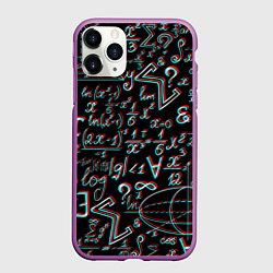 Чехол iPhone 11 Pro матовый ФОРМУЛЫ ГЛИТЧ GLITCH, цвет: 3D-фиолетовый