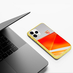 Чехол iPhone 11 Pro матовый Sevilla спорт, цвет: 3D-желтый — фото 2