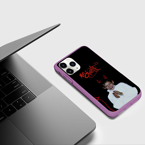 Чехол iPhone 11 Pro матовый Кизару Мас Фуэрте Mas Fuerte Kizaru Обложка / 3D-Фиолетовый – фото 3