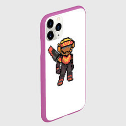 Чехол iPhone 11 Pro матовый Apex Legends Valkyrie Pixel art, цвет: 3D-фиолетовый — фото 2
