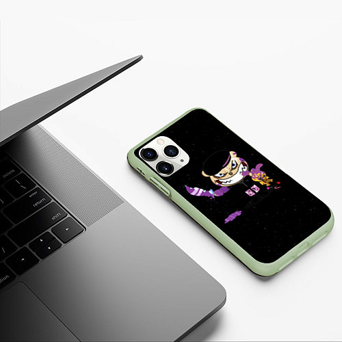 Чехол iPhone 11 Pro матовый Фараон Карамель Обложка Pharaoh Candy / 3D-Салатовый – фото 3