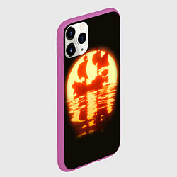 Чехол iPhone 11 Pro матовый Саузенд Санни Ван Пис, цвет: 3D-фиолетовый — фото 2