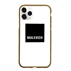 Чехол iPhone 11 Pro матовый MALEVICH, цвет: 3D-коричневый