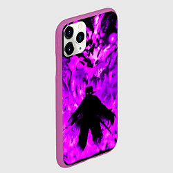 Чехол iPhone 11 Pro матовый РЕНГОКУ НЕОНОВЫЙ ОГОНЬ PURPLE, цвет: 3D-фиолетовый — фото 2