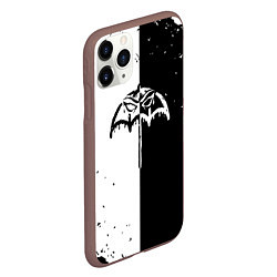 Чехол iPhone 11 Pro матовый BRING ME THE HORIZON черное былое, цвет: 3D-коричневый — фото 2