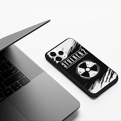 Чехол iPhone 11 Pro матовый С Т А Л К Е Р 2 Краска, цвет: 3D-черный — фото 2