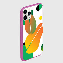 Чехол iPhone 11 Pro матовый Фруктовые градиенты, цвет: 3D-фиолетовый — фото 2