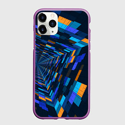 Чехол iPhone 11 Pro матовый Geometric pattern Fashion Vanguard, цвет: 3D-фиолетовый
