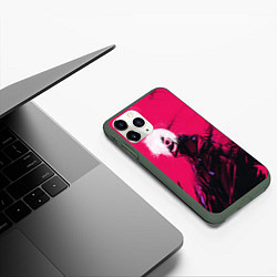 Чехол iPhone 11 Pro матовый Канеки Кен Kaneki Tokyo Ghoul, цвет: 3D-темно-зеленый — фото 2