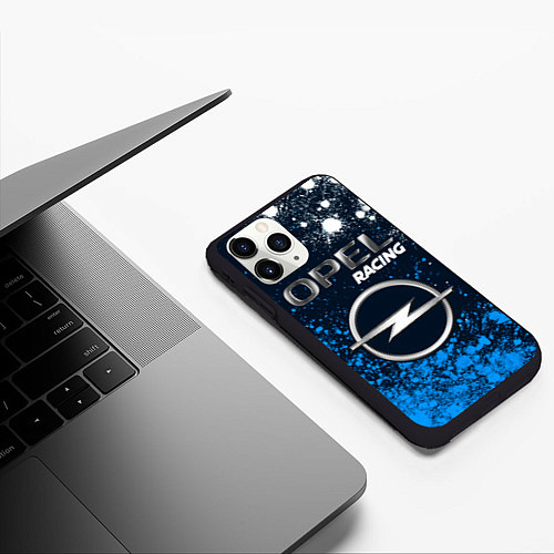 Чехол iPhone 11 Pro матовый OPEL Racing Краска / 3D-Черный – фото 3
