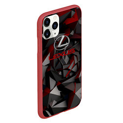 Чехол iPhone 11 Pro матовый Lexus лексус, цвет: 3D-красный — фото 2