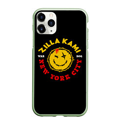 Чехол iPhone 11 Pro матовый ZillaKami x SosMula City Morgue New York City, цвет: 3D-салатовый