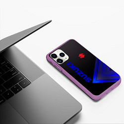 Чехол iPhone 11 Pro матовый SUZUKI СУЗУКИ, цвет: 3D-фиолетовый — фото 2