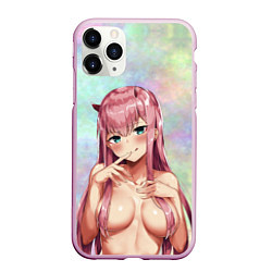 Чехол iPhone 11 Pro матовый Darling In The FranXX Dreamy 002, цвет: 3D-розовый