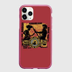 Чехол iPhone 11 Pro матовый Punk Rock Панки Живы, цвет: 3D-малиновый