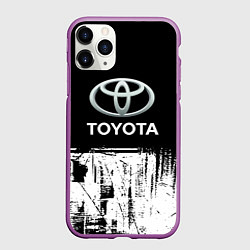 Чехол iPhone 11 Pro матовый Toyota sport, цвет: 3D-фиолетовый