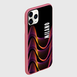 Чехол iPhone 11 Pro матовый Fashion pattern Neon Milano, цвет: 3D-малиновый — фото 2