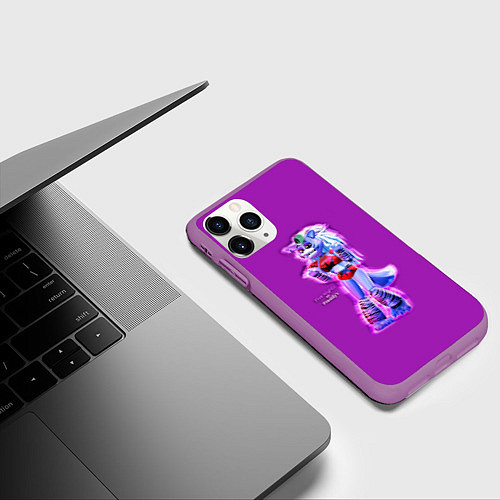 Чехол iPhone 11 Pro матовый Five Nights at Freddys: Security Breach Волчица Ро / 3D-Фиолетовый – фото 3