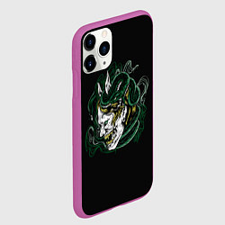 Чехол iPhone 11 Pro матовый Демон Они Ведьма, цвет: 3D-фиолетовый — фото 2