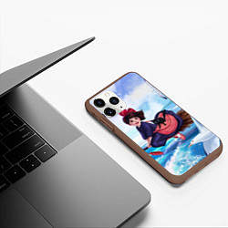 Чехол iPhone 11 Pro матовый Ведьмина служба доставки Кики, цвет: 3D-коричневый — фото 2